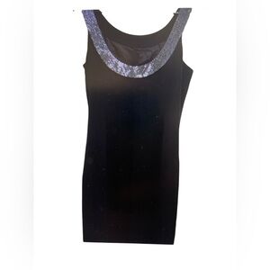 Ralph Lauren party dress black size 10 with gorgeous beads cocktail dress